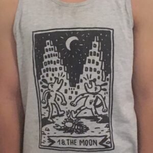 The Moon sleeveless tshirt #barkingdogs #The moon